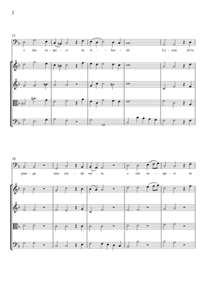 Lascia ch'io pianga (for Violoncello Solo and String Quartet) Original key F major image number null