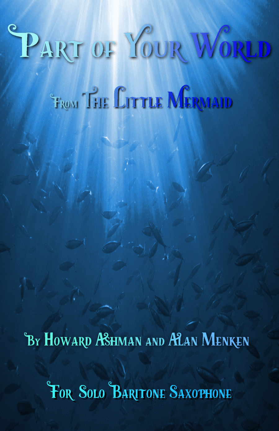 Part Of Your World Baritone Saxophone scores gallery preview page 1