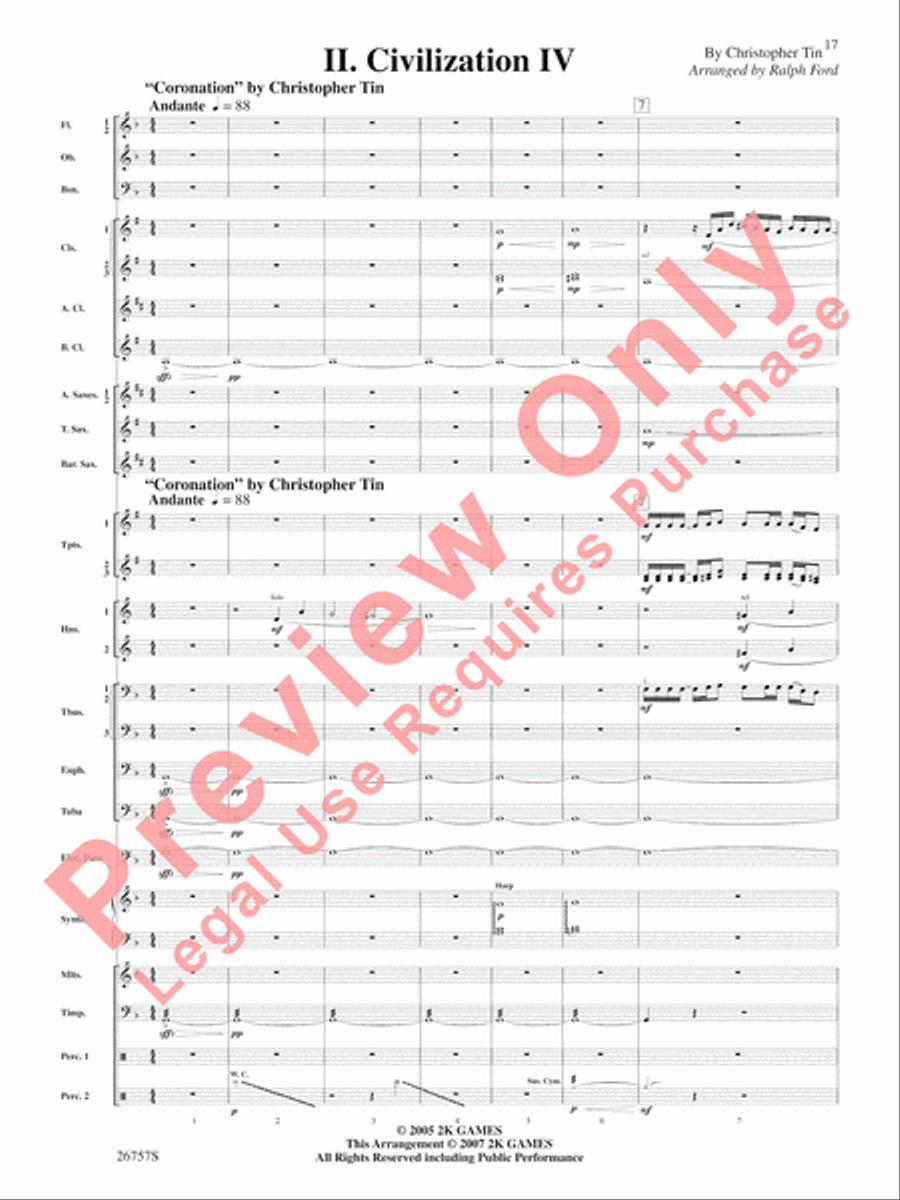Video Games Live -- Part 1 Concert Band scores gallery preview page 18