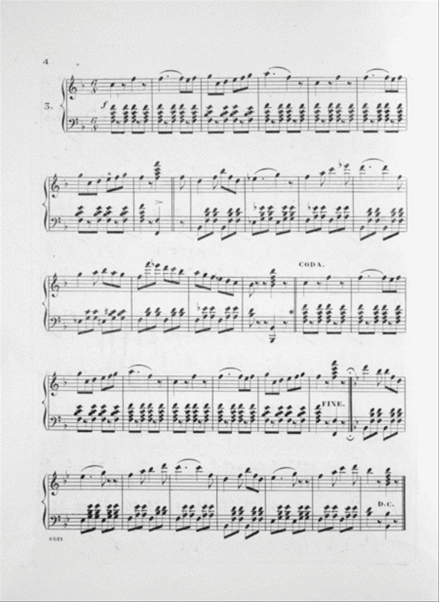 The Immensely Popular Mulligan Guard. Quadrille Piano Solo scores gallery preview page 4