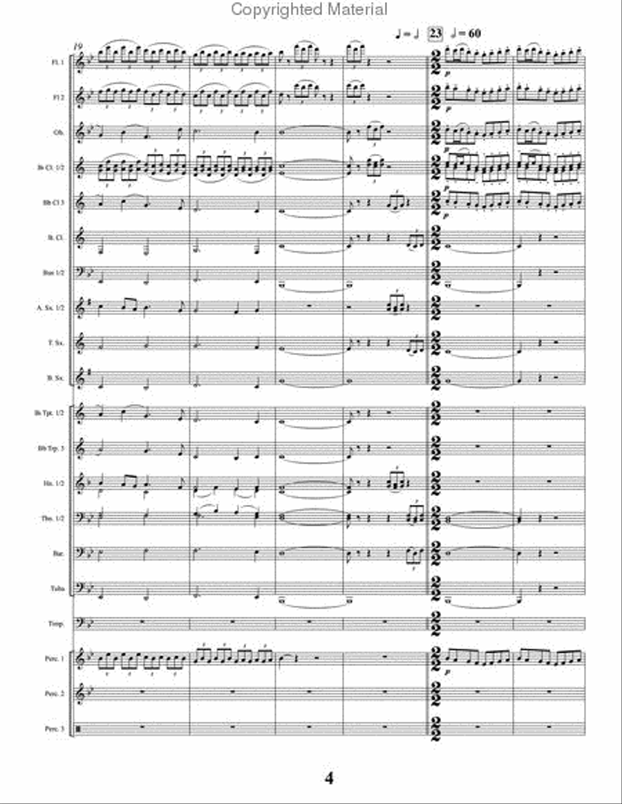 At Morning's First Light Concert Band scores gallery preview page 5