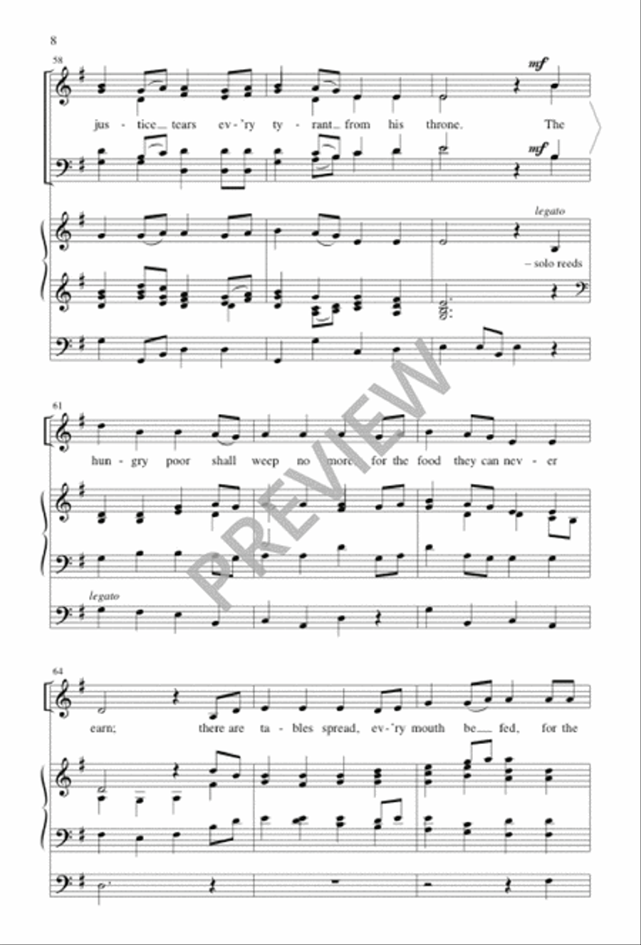 Canticle of the Turning 4-Part scores gallery preview page 8