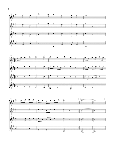 Volte (Guitar Quartet) - Score and Parts image number null
