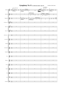 Symphony No 11 "In Alternate Modes" Opus 18 (in one Movement) - Score Only