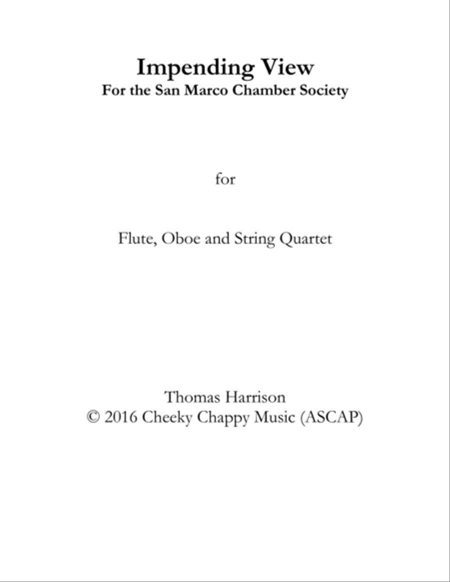 Impending View Impending View Chamber Orchestra scores gallery preview page 1