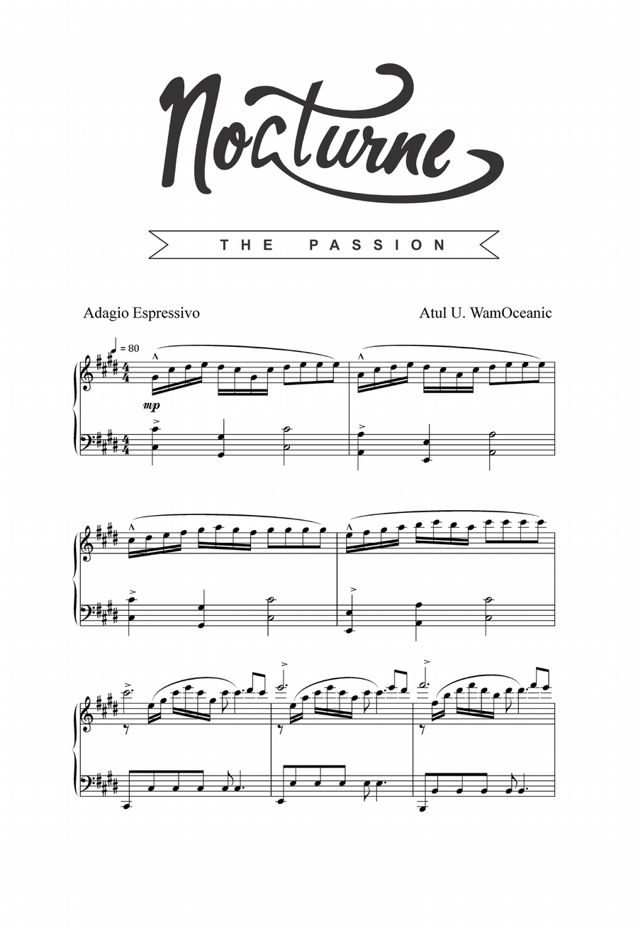 Nocturne - The Passion Piano Solo scores gallery preview page 2