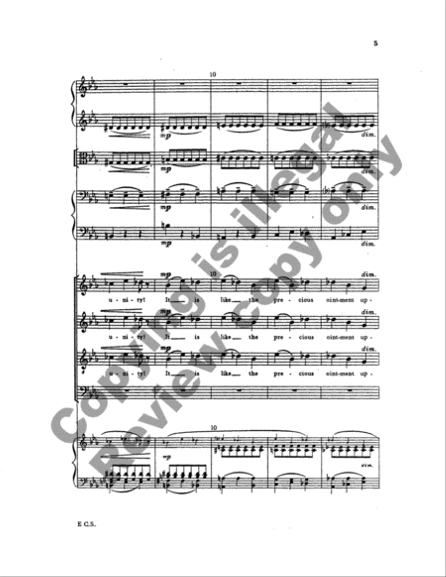 Two Psalms and a Proverb (Full Score) Choir scores gallery preview page 5