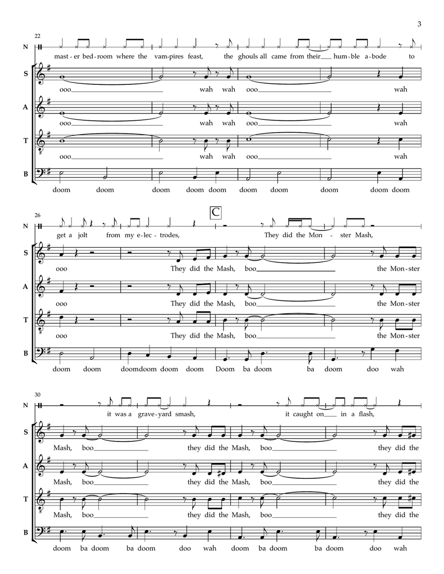 Monster Mash 4-Part scores gallery preview page 3