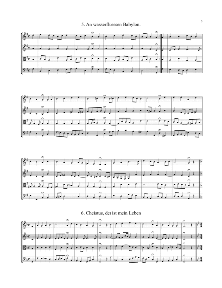 Bach Four-Part Chorales - 36 in Set (for String Quartet) image number null