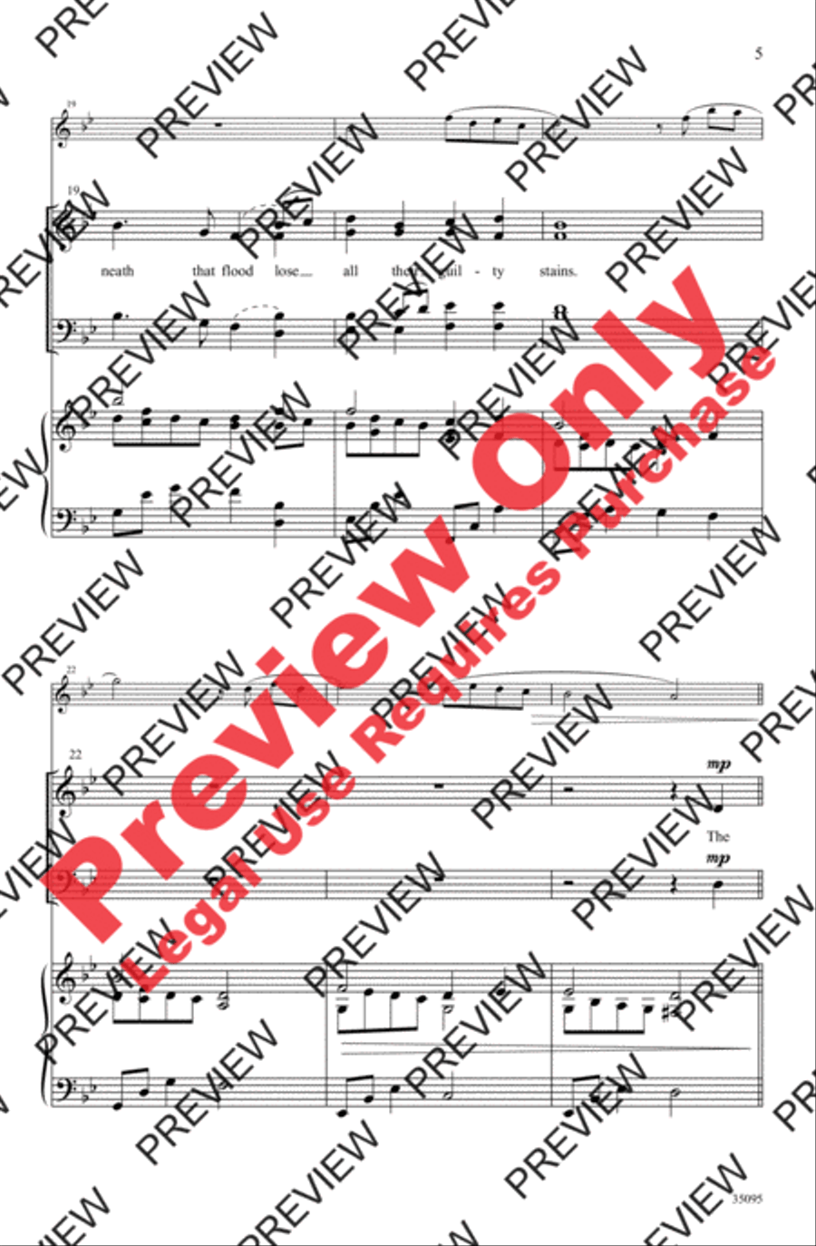 Cleansing Fountain 4-Part scores gallery preview page 5