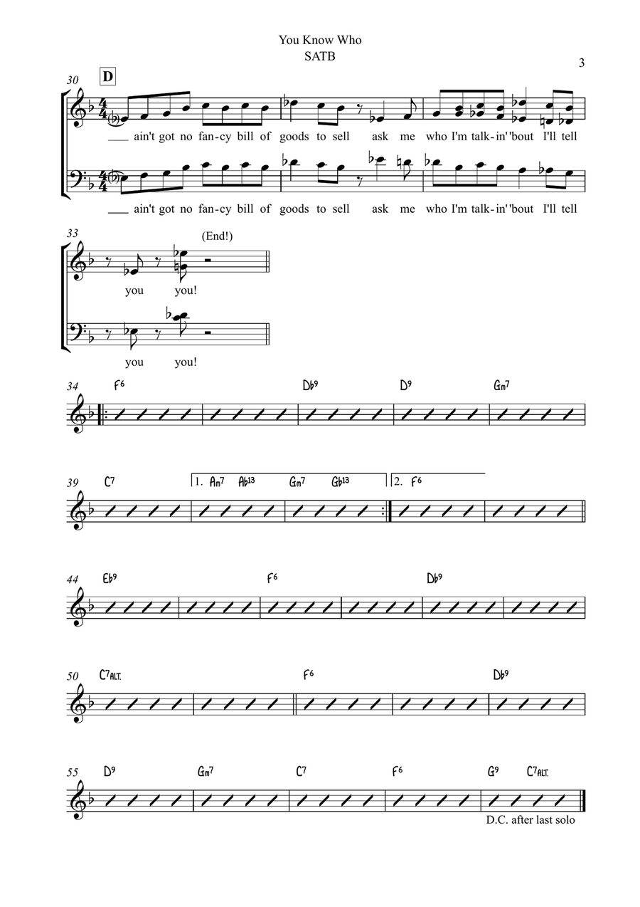You Know Who (instrumentally Known As 