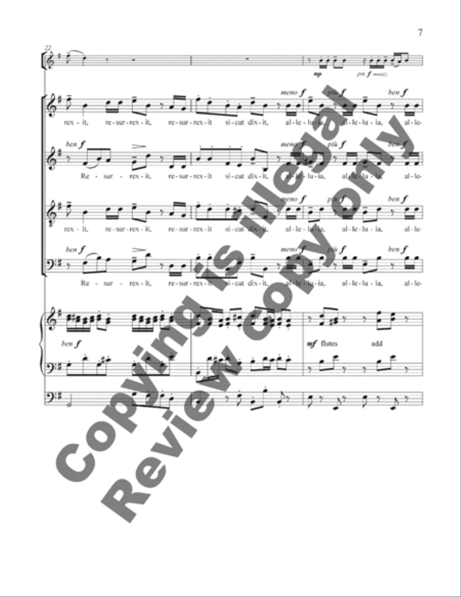 Regina coeli, laetare Regina coeli, laetare 4-Part scores gallery preview page 7