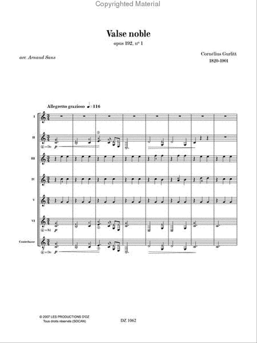 Valse noble Guitar Ensemble scores gallery preview page 2