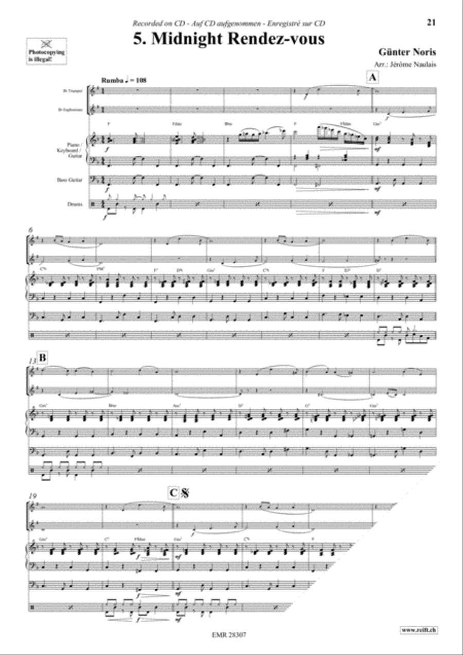 Let's Dance Volume 3 Brass Ensemble scores gallery preview page 7