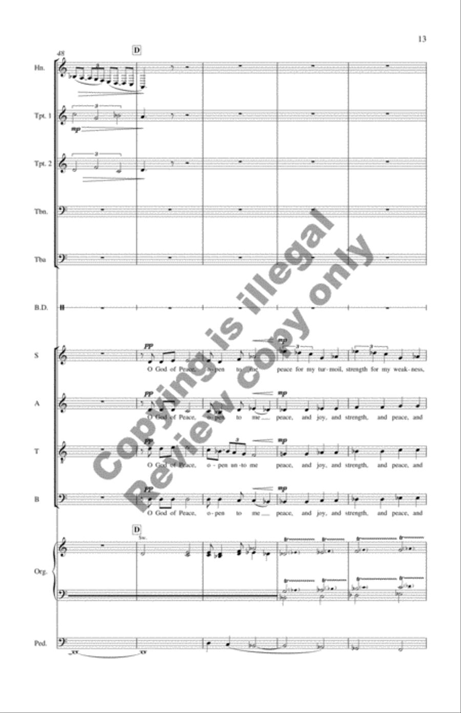 Alleluias, Intercessions and Remembrances (Brass Quintet Score) Choir scores gallery preview page 10