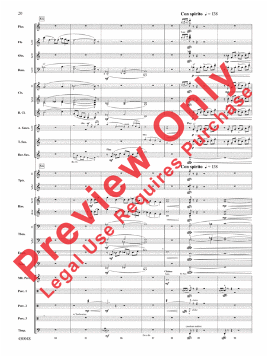 Red Rock Mountain Concert Band scores gallery preview page 55