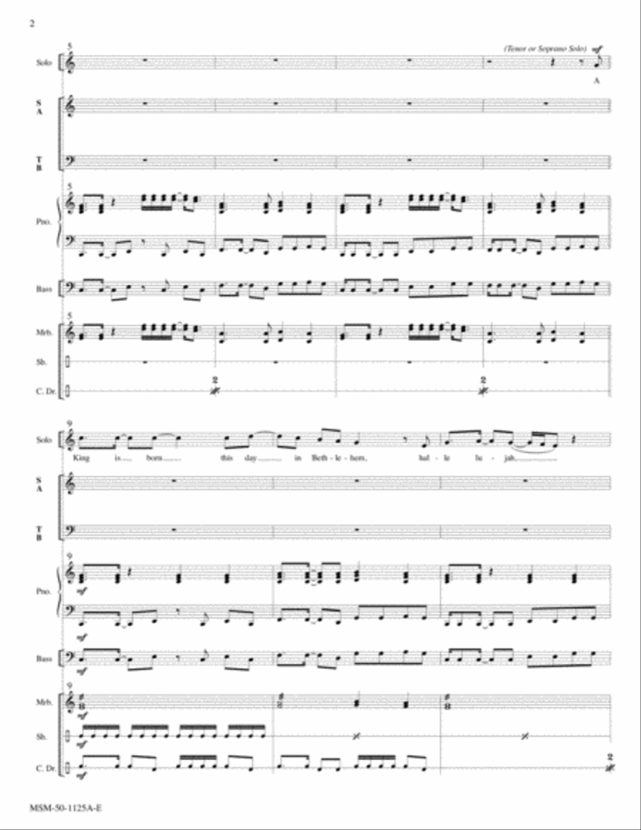 A King Is Born Choir scores gallery preview page 2
