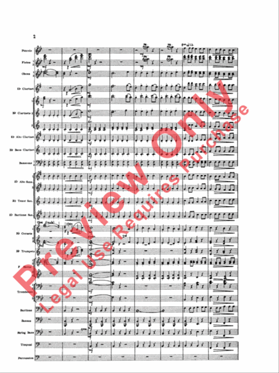 Marriage of Figaro Overture Concert Band scores gallery preview page 5