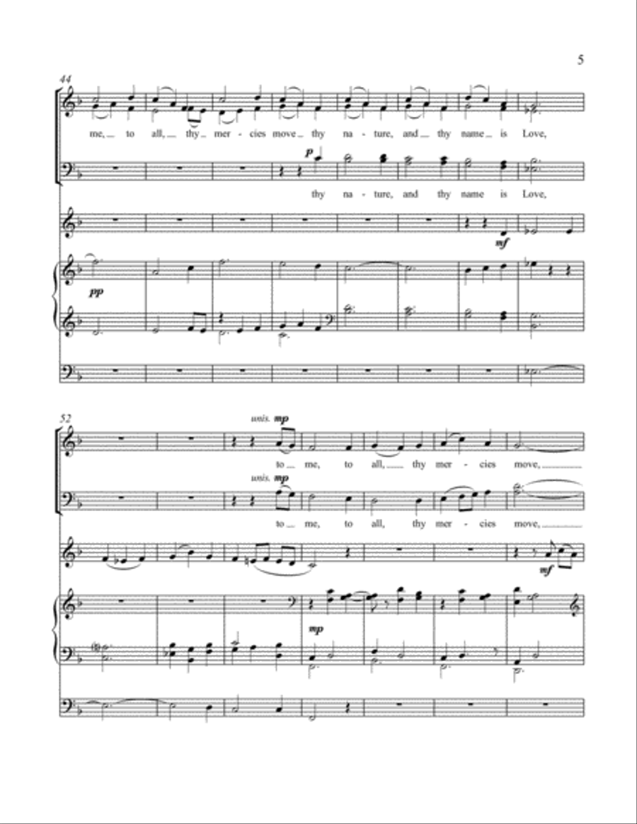 Thy Name is Love Thy Name is Love 4-Part scores gallery preview page 5