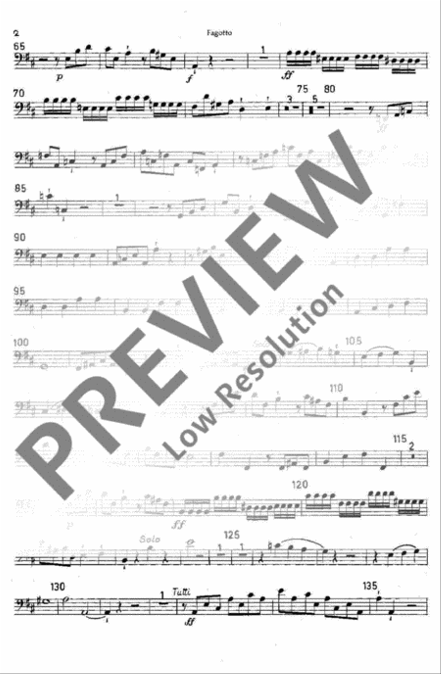 Symphony No. 1 Flute scores gallery preview page 19