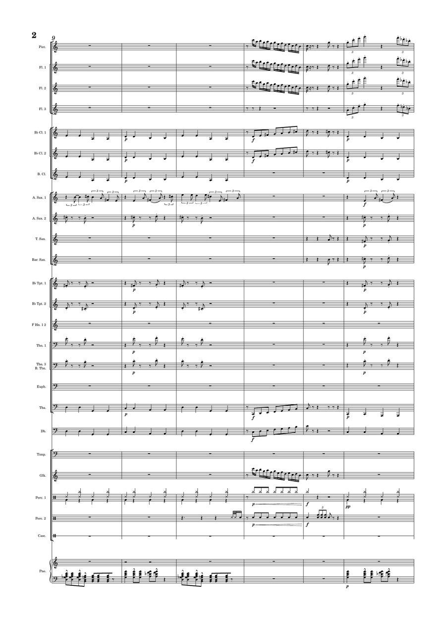 Santa Baby Concert Band scores gallery preview page 2