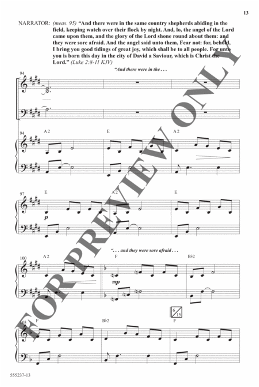 Christmas Eve Medley - Anthem Christmas Eve Medley - Anthem Choir scores gallery preview page 12