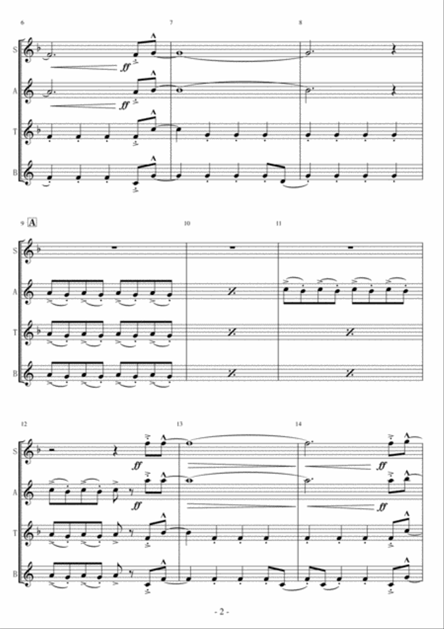 Detroit Rock City Woodwind Quartet scores gallery preview page 2