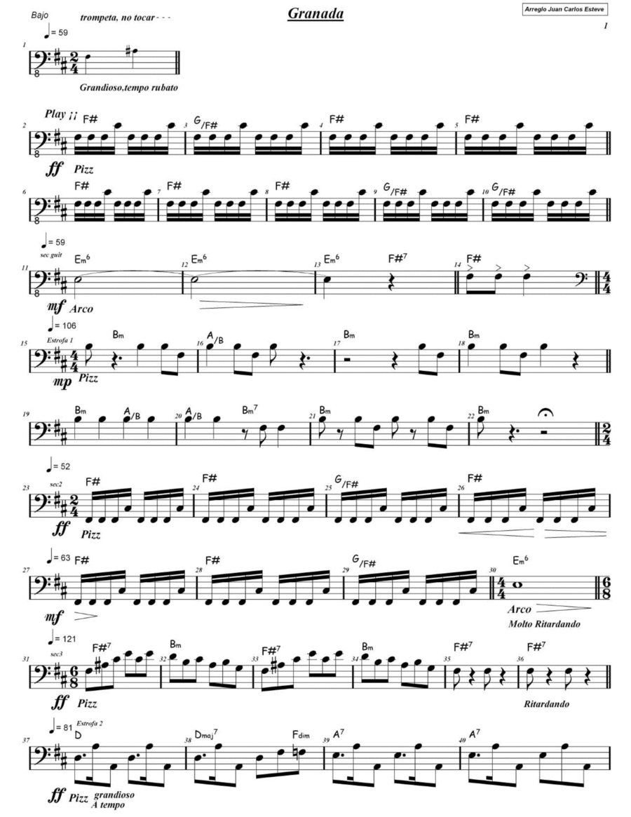 Granada Full Orchestra scores gallery preview page 1