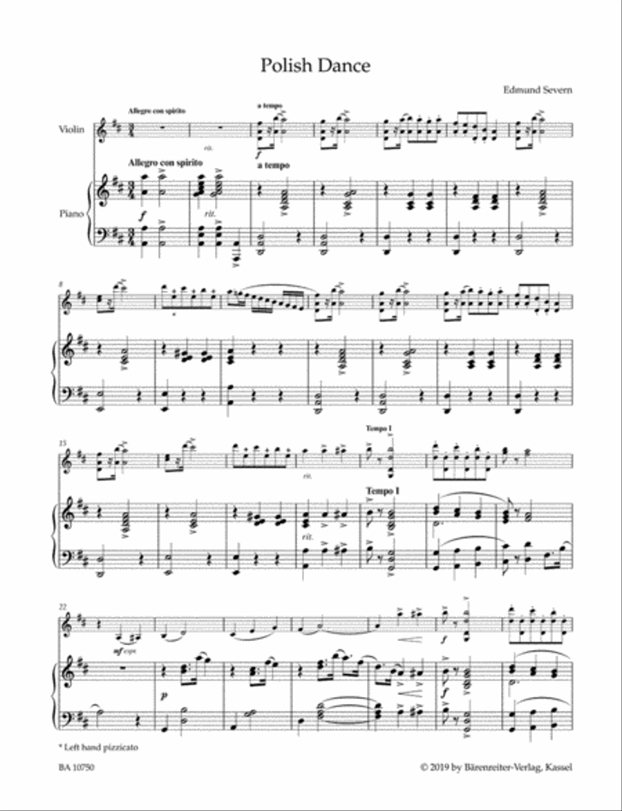 Polish Dance Violin Solo scores gallery preview page 2