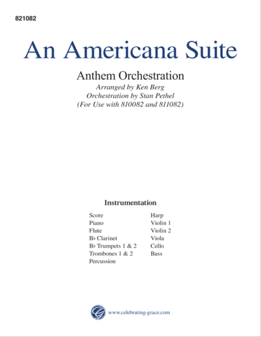 An Americana Suite (Orchestration - Digital) 4-Part scores gallery preview page 2