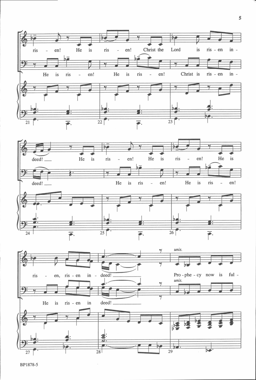 He Is Risen! He Is Risen! 4-Part scores gallery preview page 4