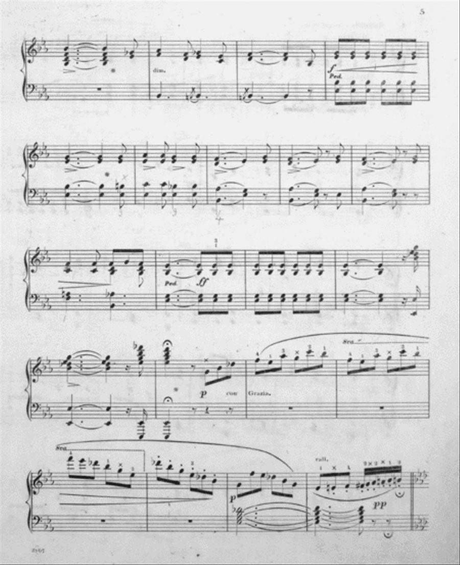 Souvenir De L'Opera. Souvenir De Donizetti. Fantasie De Salon. Sur L'Opera Lucia Di Lammermoor Piano Solo scores gallery preview page 4