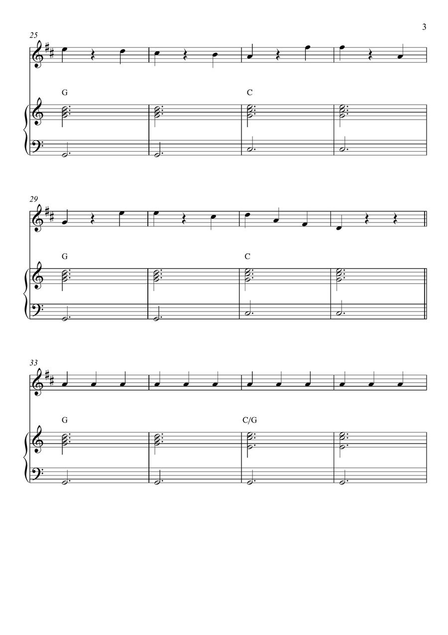 Chopsticks B-Flat Trumpet scores gallery preview page 3