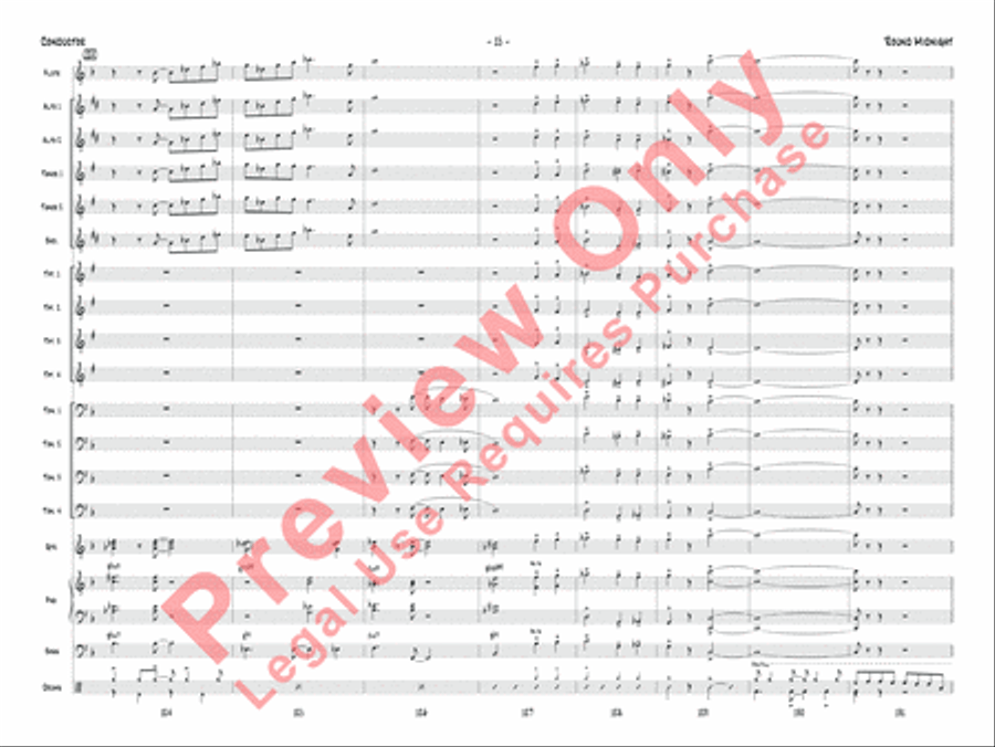 'Round Midnight Jazz Ensemble scores gallery preview page 18