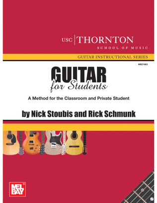 Book cover for Guitar for Students (USC)-A Method for the Classrooom and Private Student