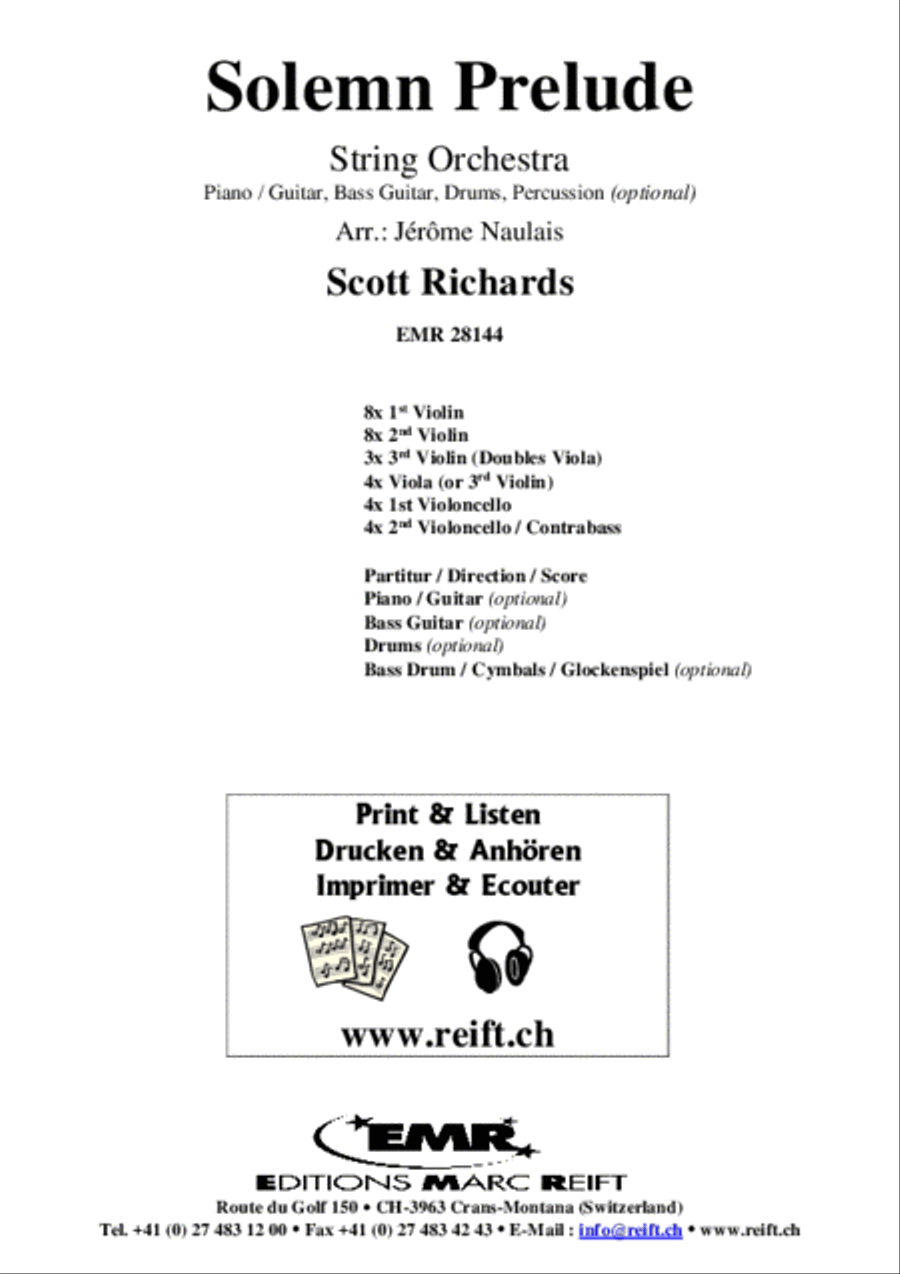 Solemn Prelude String Orchestra scores gallery preview page 2