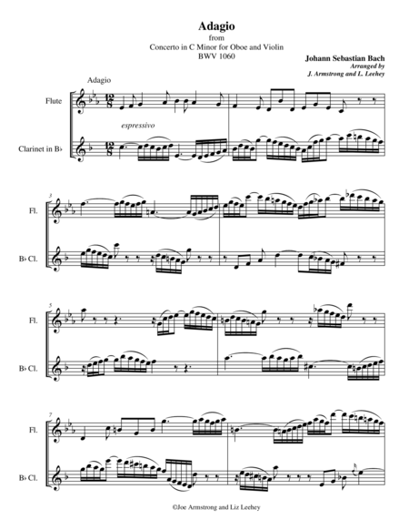Adagio from Concerto in C minor BWV 1060