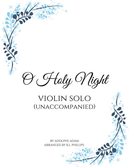 O Holy Night - Unaccompanied Violin Solo image number null