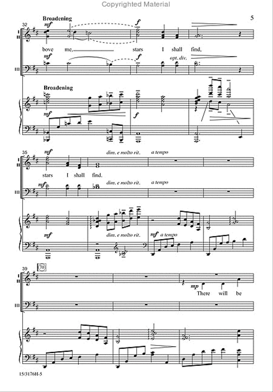 Stars I Shall Find 3-Part scores gallery preview page 5