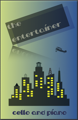 Book cover for The Entertainer by Scott Joplin, for Cello and Piano