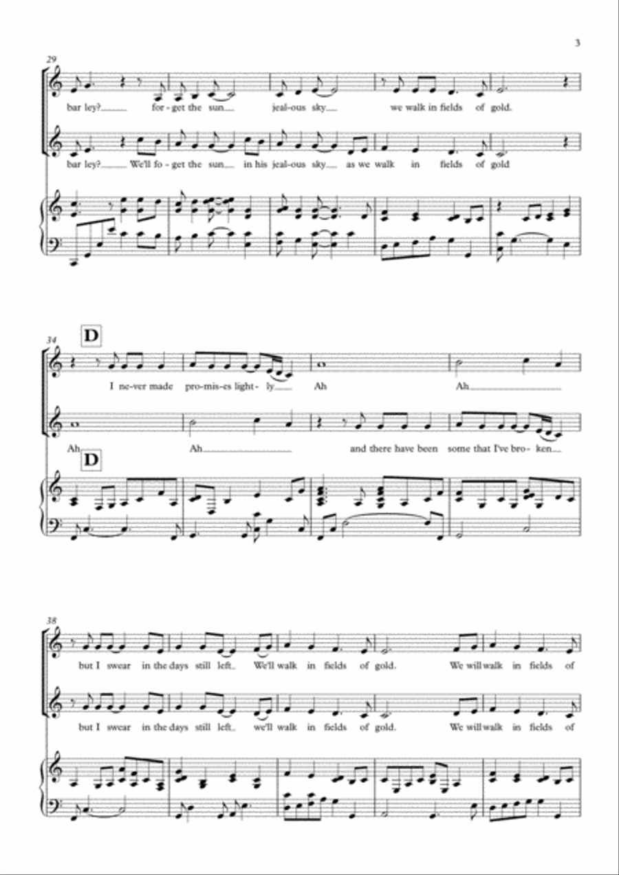 Fields Of Gold Fields Of Gold 2-Part scores gallery preview page 3