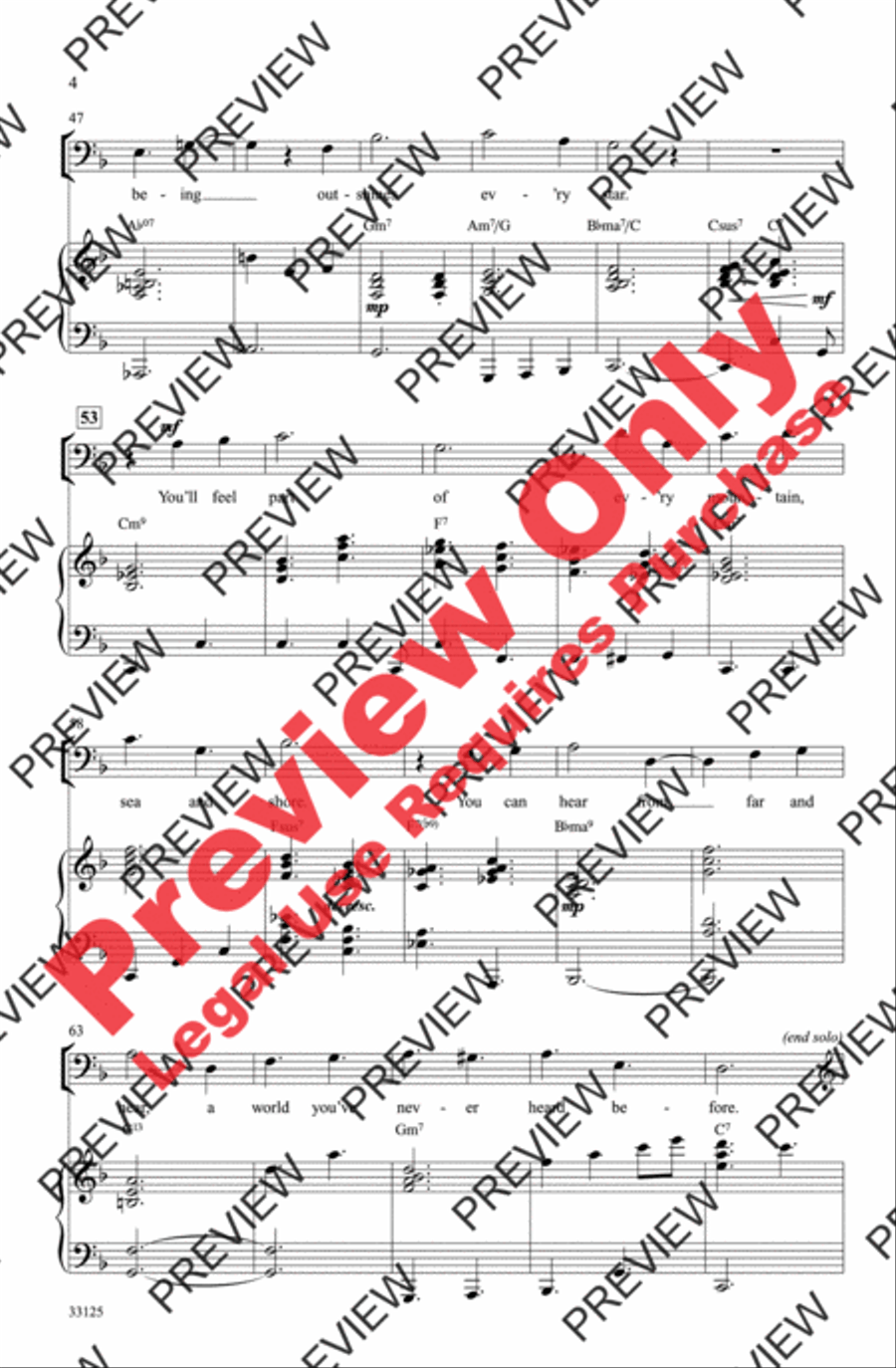 On a Clear Day 4-Part scores gallery preview page 4