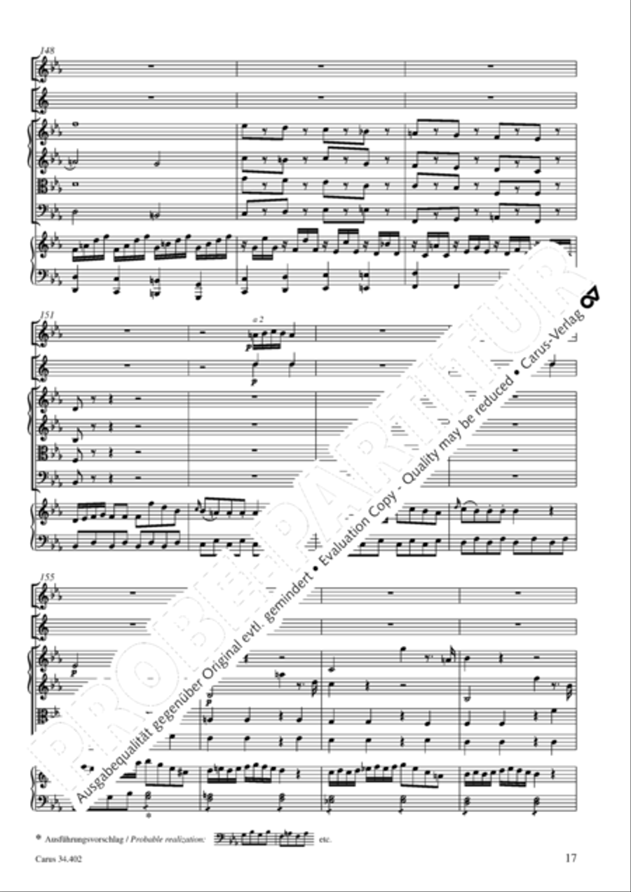 Concerto grosso for cembalo or piano Horn scores gallery preview page 18