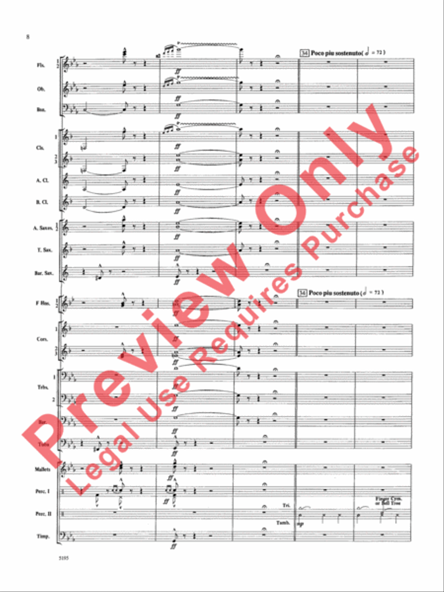 Night on Bald Mountain Concert Band scores gallery preview page 9