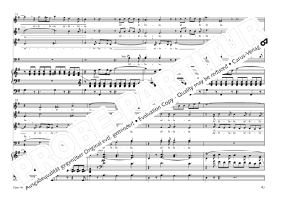 Oratorio de Noel (Weihnachtsoratorium) 4-Part scores gallery preview page 44