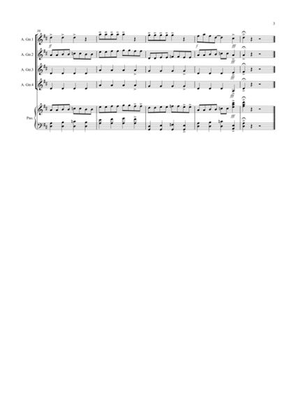 Burnie's Boogie! for Beginning Guitar Quartet image number null