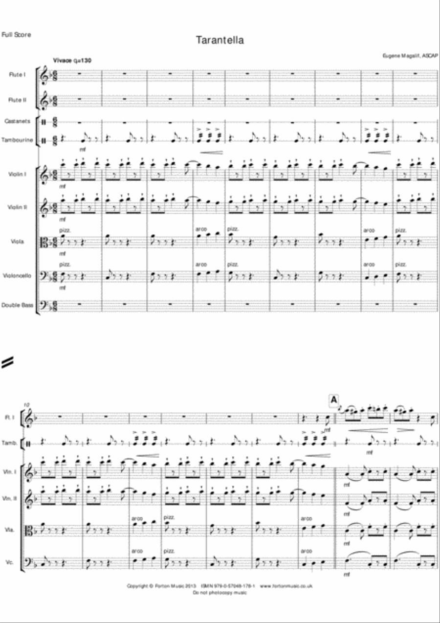 Tarantella Orchestra scores gallery preview page 2