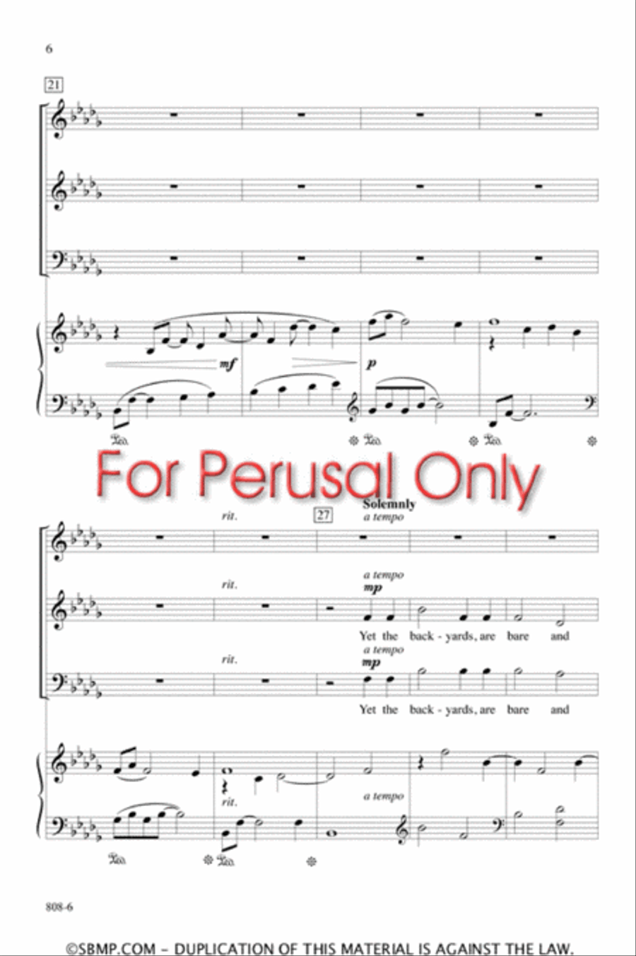 It Sings in Me - SAB Octavo 3-Part scores gallery preview page 5