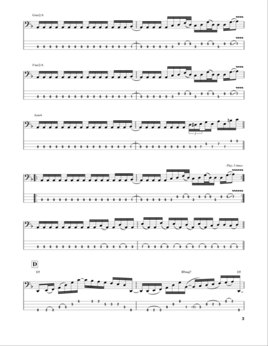 Suspense Is Killing Me Guitar Tablature scores gallery preview page 3