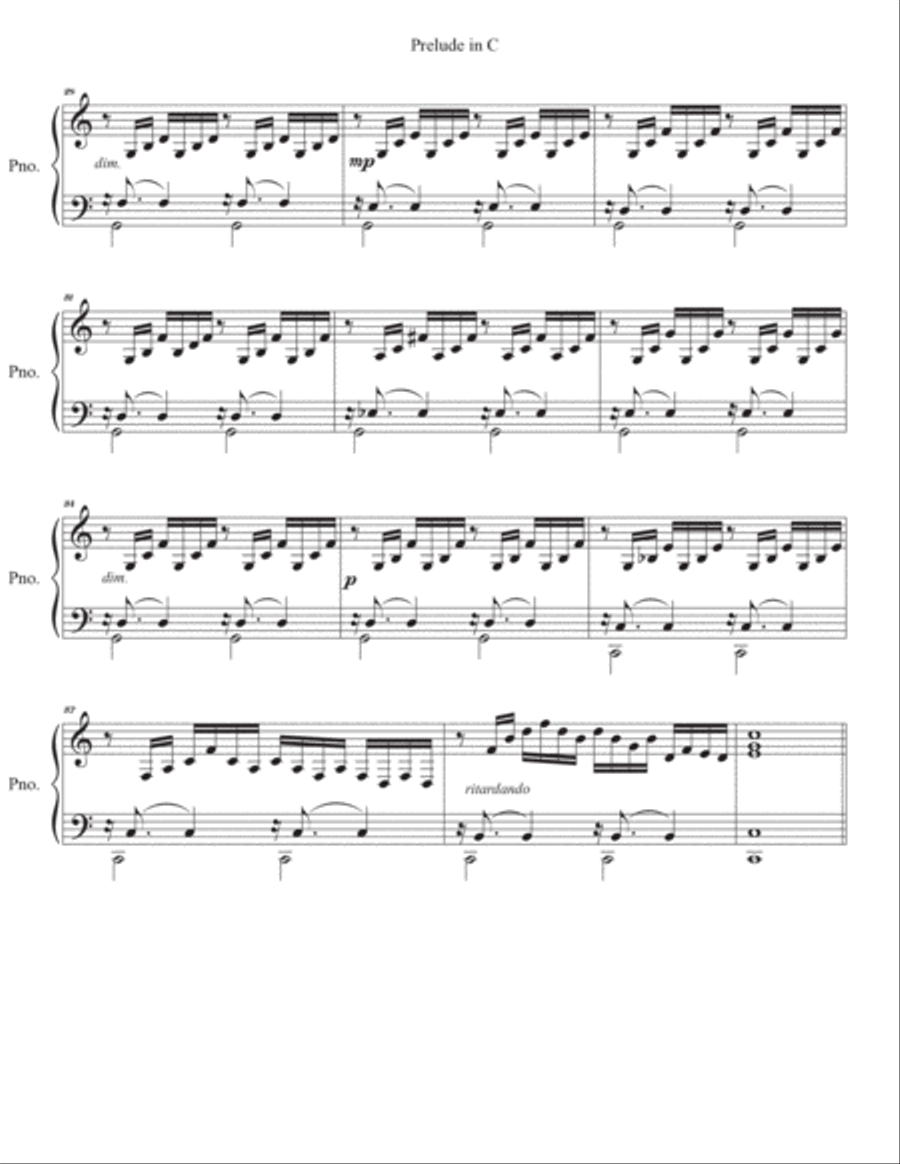 Bach Prelude in C Major (BWV 846) arr. for Two Violins & Piano Violin Solo scores gallery preview page 6